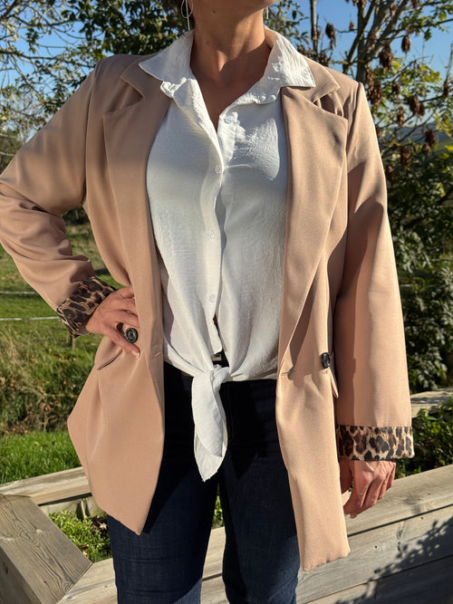 Veste blazer beige