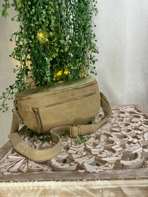 Sac banane beige