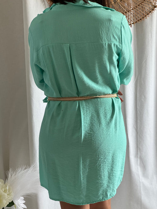 Robe d été vert d'eau