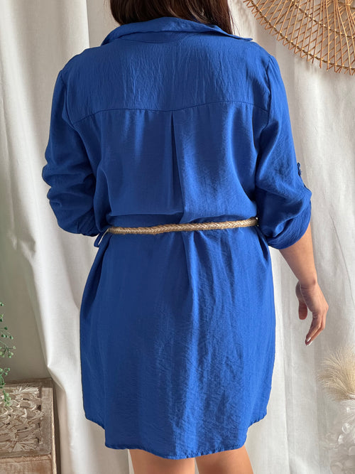 Robe d été bleu roi