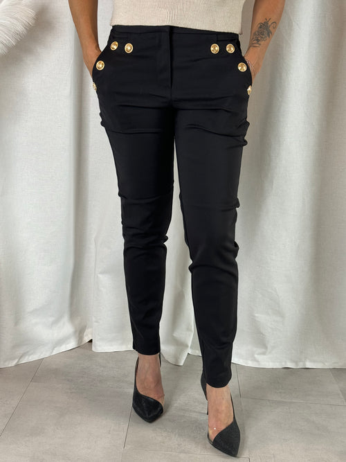 Pantalon noir à pince